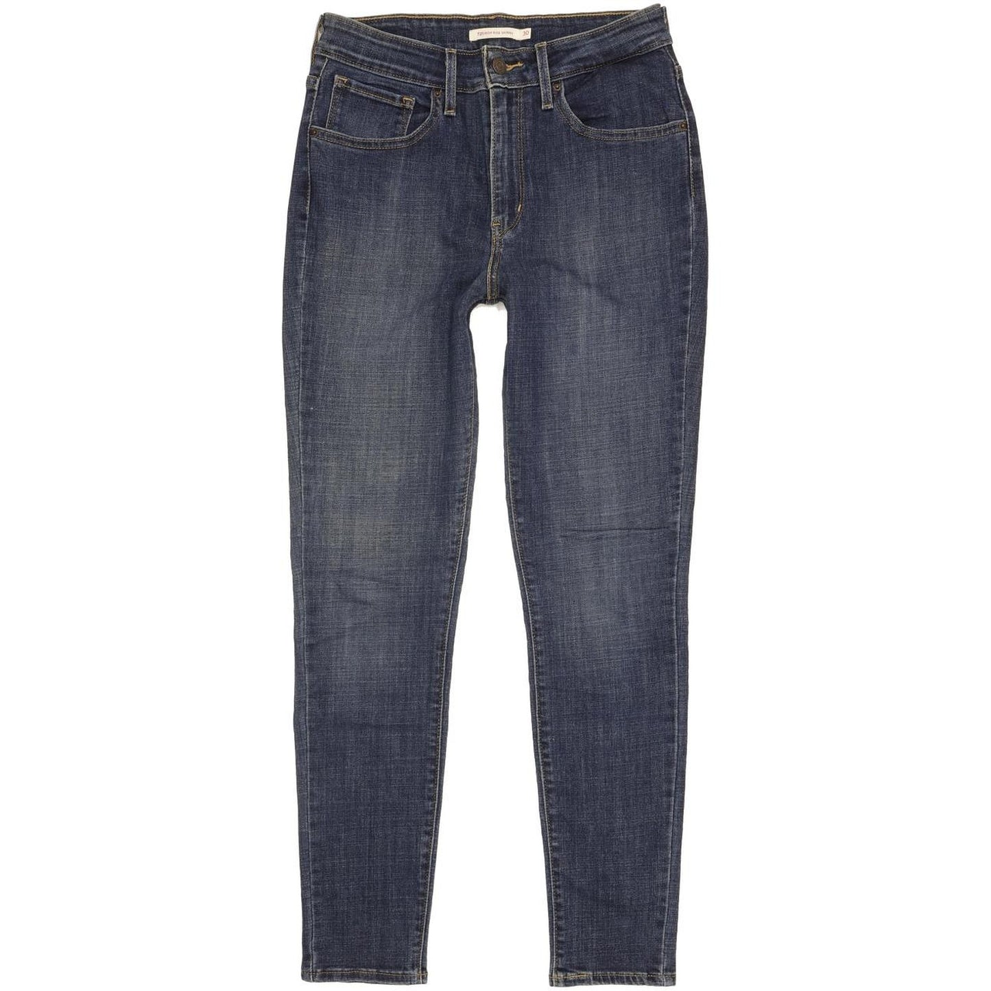 Levi's 721 Blue Skinny Slim Stretch Jeans High Waisted W30 L30