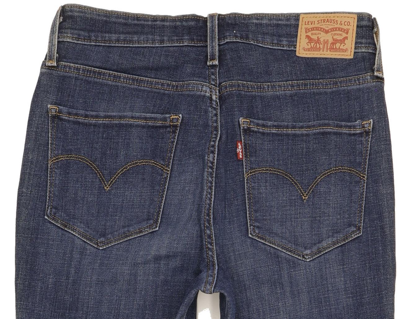 Levi's 721 Blue Skinny Slim Stretch Jeans High Waisted W30 L30