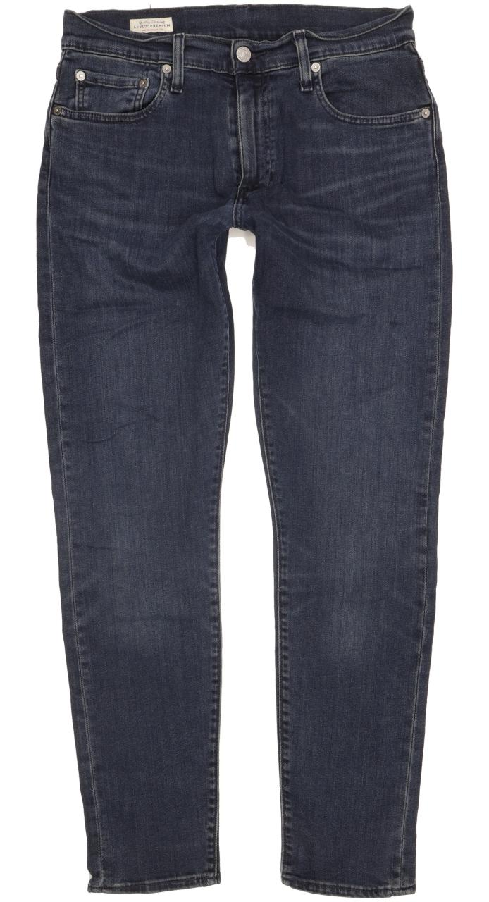 Levi's 512 Men Navy Tapered Slim Stretch Jeans W30 L30