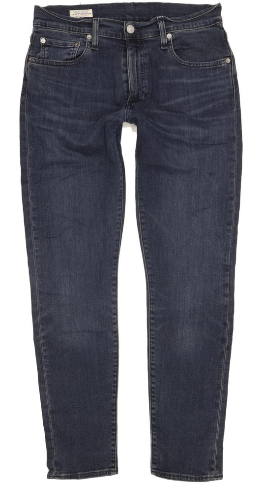 Levi's 512 Men Navy Tapered Slim Stretch Jeans W30 L30