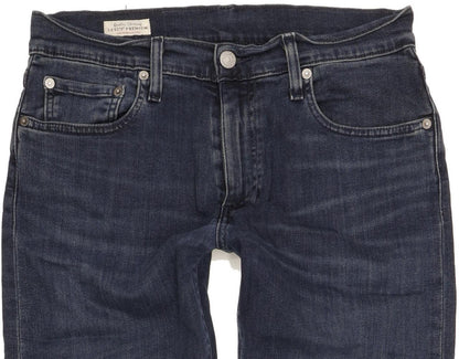 Levi's 512 Men Navy Tapered Slim Stretch Jeans W30 L30