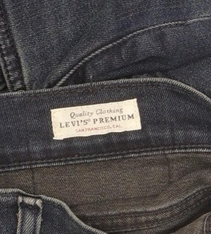 Levi's 512 Men Navy Tapered Slim Stretch Jeans W30 L30