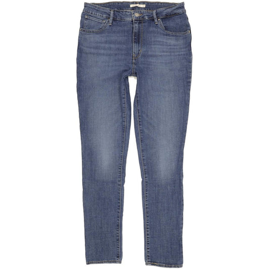 Levi's 721 Blue Skinny Slim Stretch Jeans High Waisted W32 L32