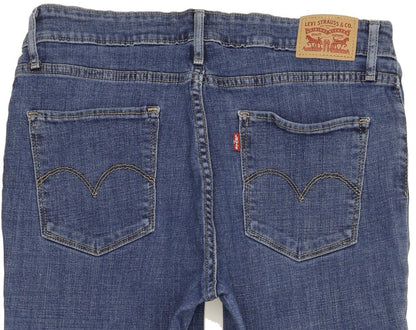 Levi's 721 Blue Skinny Slim Stretch Jeans High Waisted W32 L32