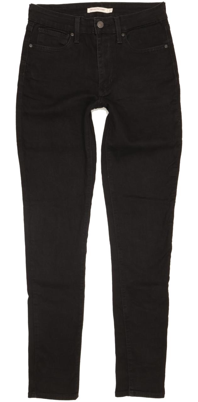 Levi's 721 Women Black Skinny Slim Jeans W27 L31