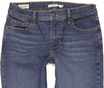 Levi's 710 Super Women Blue Skinny Slim Stretch Jeans W29 L30
