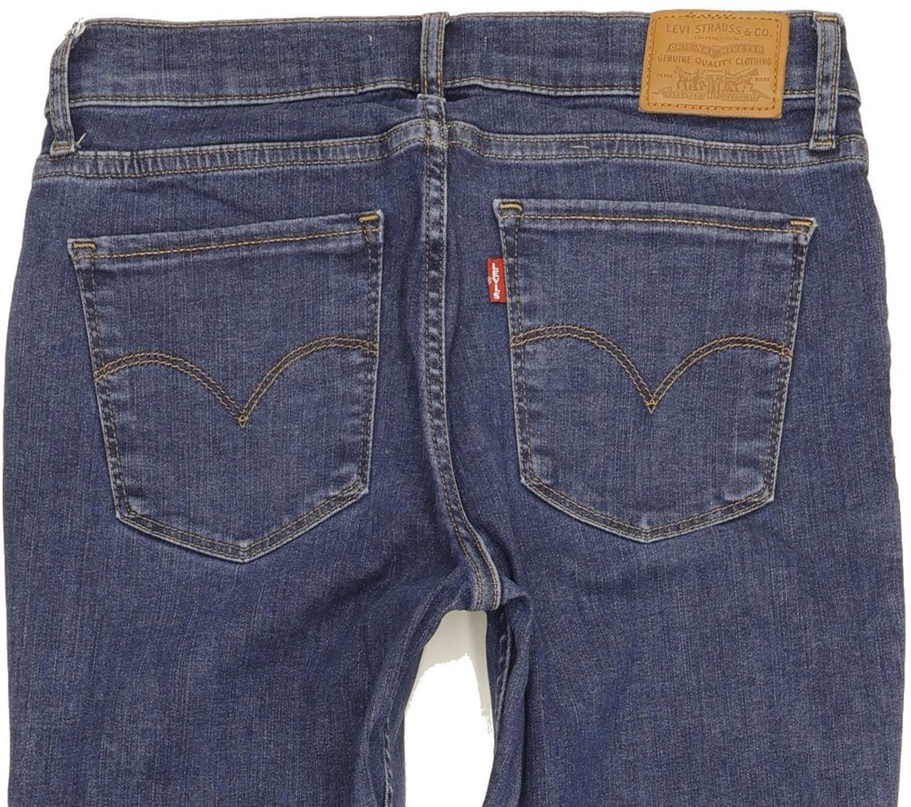 Levi's 710 Super Women Blue Skinny Slim Stretch Jeans W29 L30