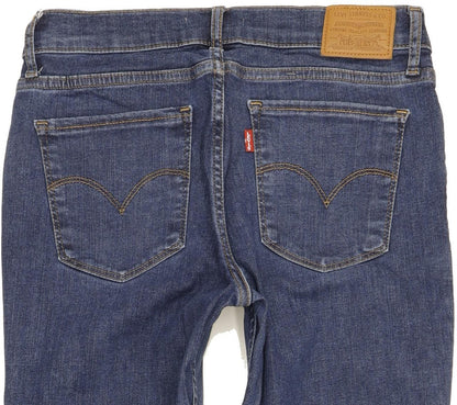 Levi's 710 Super Women Blue Skinny Slim Stretch Jeans W29 L30