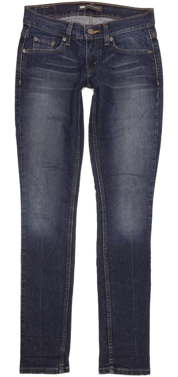 Levi's 524 Women Blue Skinny Slim Stretch Jeans W25 L32