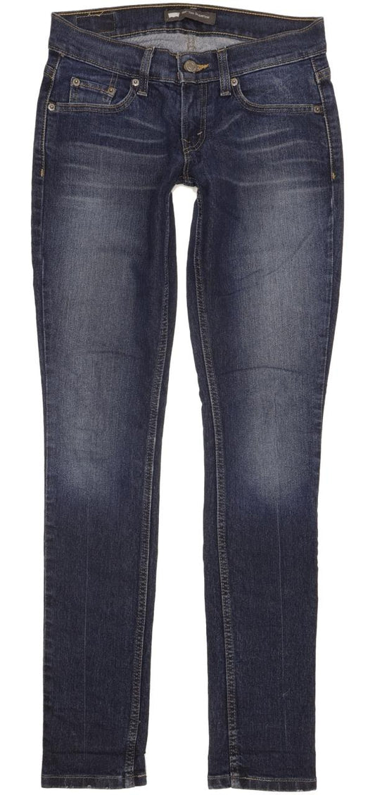 Levi's 524 Women Blue Skinny Slim Stretch Jeans W25 L32
