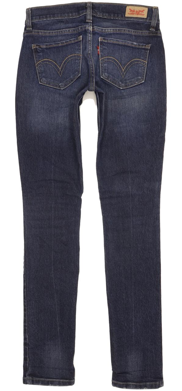 Levi's 524 Women Blue Skinny Slim Stretch Jeans W25 L32
