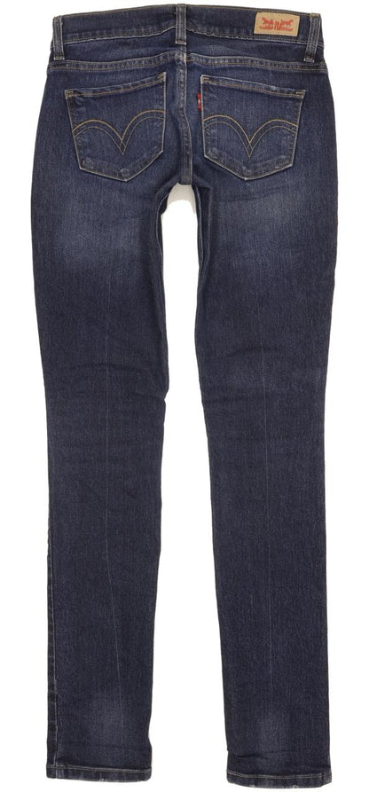 Levi's 524 Women Blue Skinny Slim Stretch Jeans W25 L32