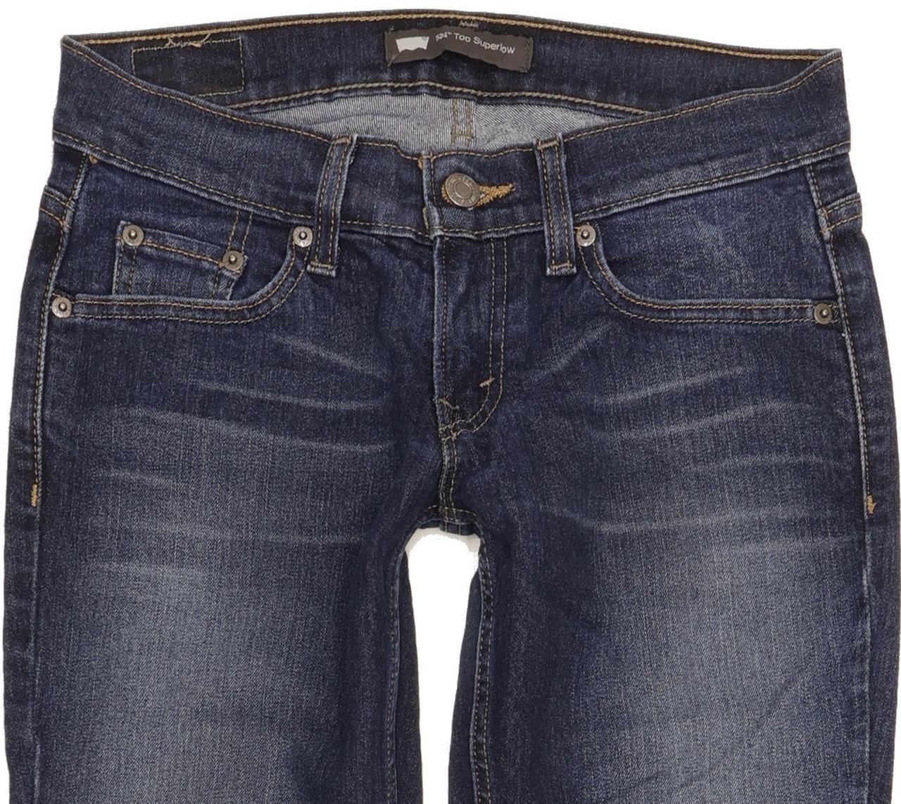 Levi's 524 Women Blue Skinny Slim Stretch Jeans W25 L32
