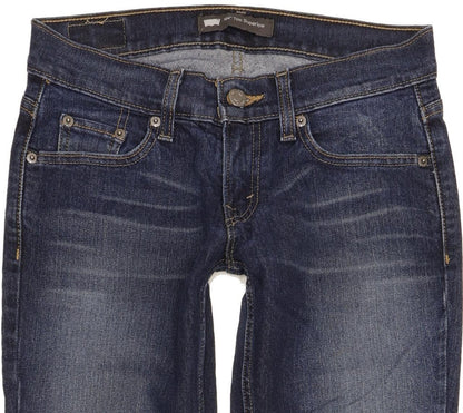 Levi's 524 Women Blue Skinny Slim Stretch Jeans W25 L32