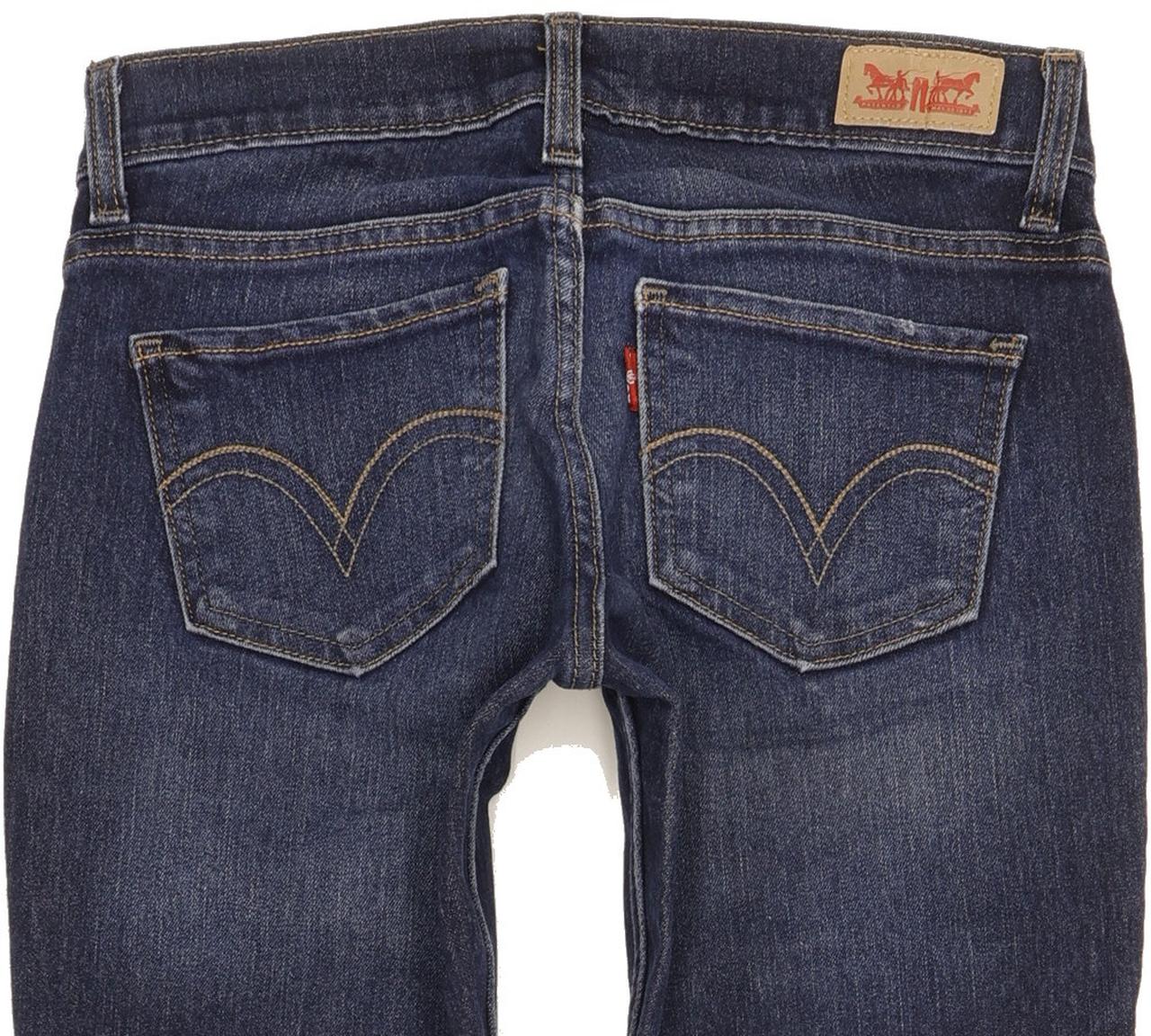 Levi's 524 Women Blue Skinny Slim Stretch Jeans W25 L32