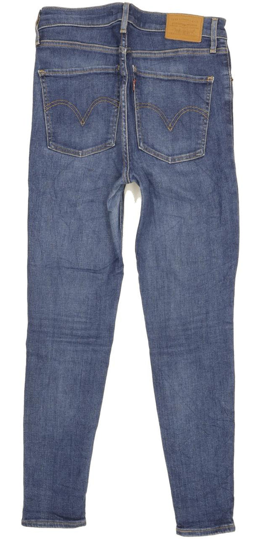 Levi's Mile Blue Skinny Slim Stretch Jeans High Waisted W30 L27