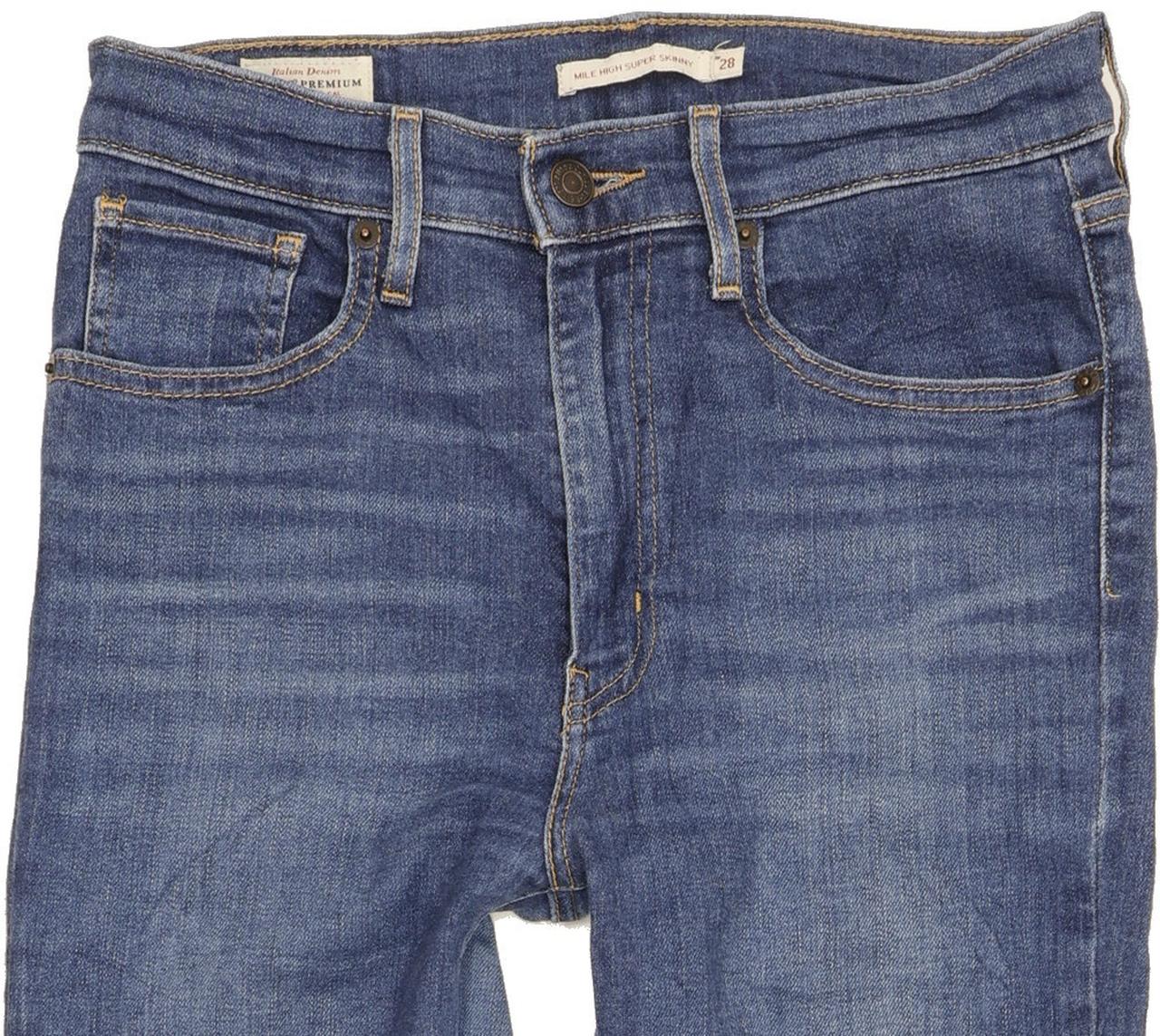 Levi's Mile Blue Skinny Slim Stretch Jeans High Waisted W30 L27