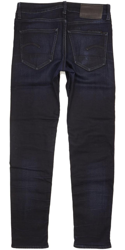 G-Star 3301 Women Navy Straight Slim Stretch Jeans W28 L31