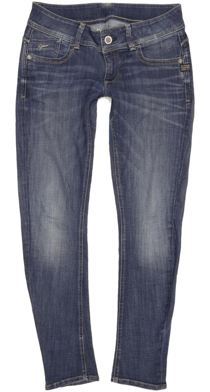 G-Star Lynn Women Blue Skinny Slim Stretch Jeans W29 L30