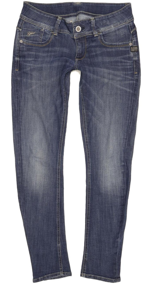 G-Star Lynn Women Blue Skinny Slim Stretch Jeans W29 L30