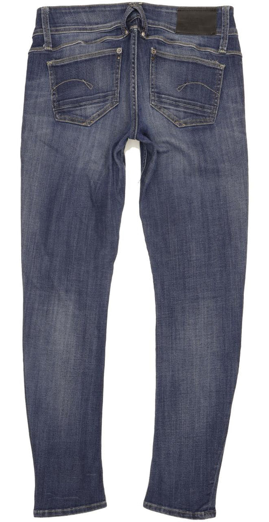 G-Star Lynn Women Blue Skinny Slim Stretch Jeans W29 L30