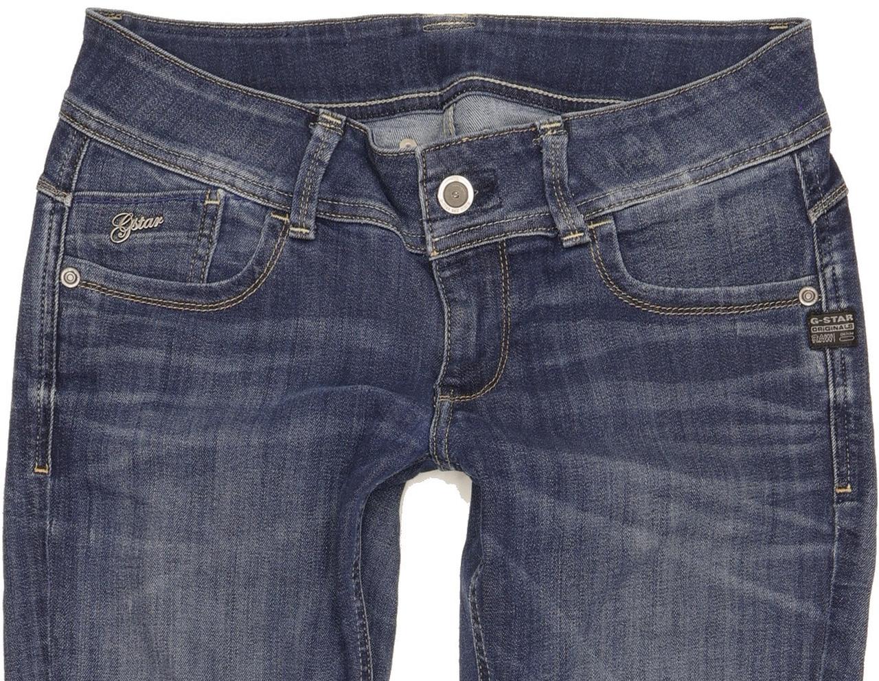 G-Star Lynn Women Blue Skinny Slim Stretch Jeans W29 L30