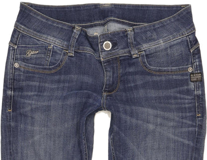 G-Star Lynn Women Blue Skinny Slim Stretch Jeans W29 L30