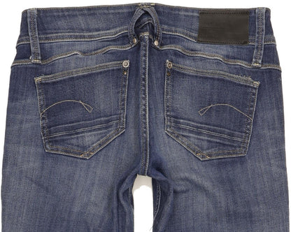 G-Star Lynn Women Blue Skinny Slim Stretch Jeans W29 L30