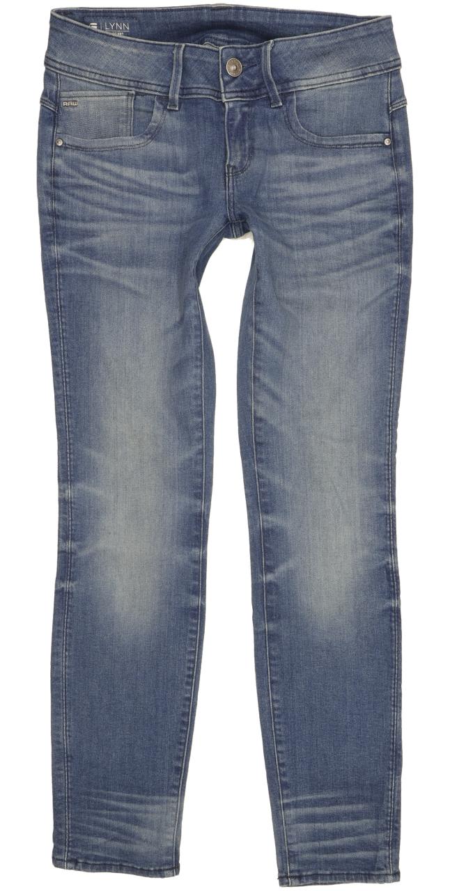 G-Star Lynn Mid Women Blue Skinny Slim Stretch Jeans W29 L30