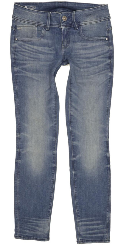 G-Star Lynn Mid Women Blue Skinny Slim Stretch Jeans W29 L30