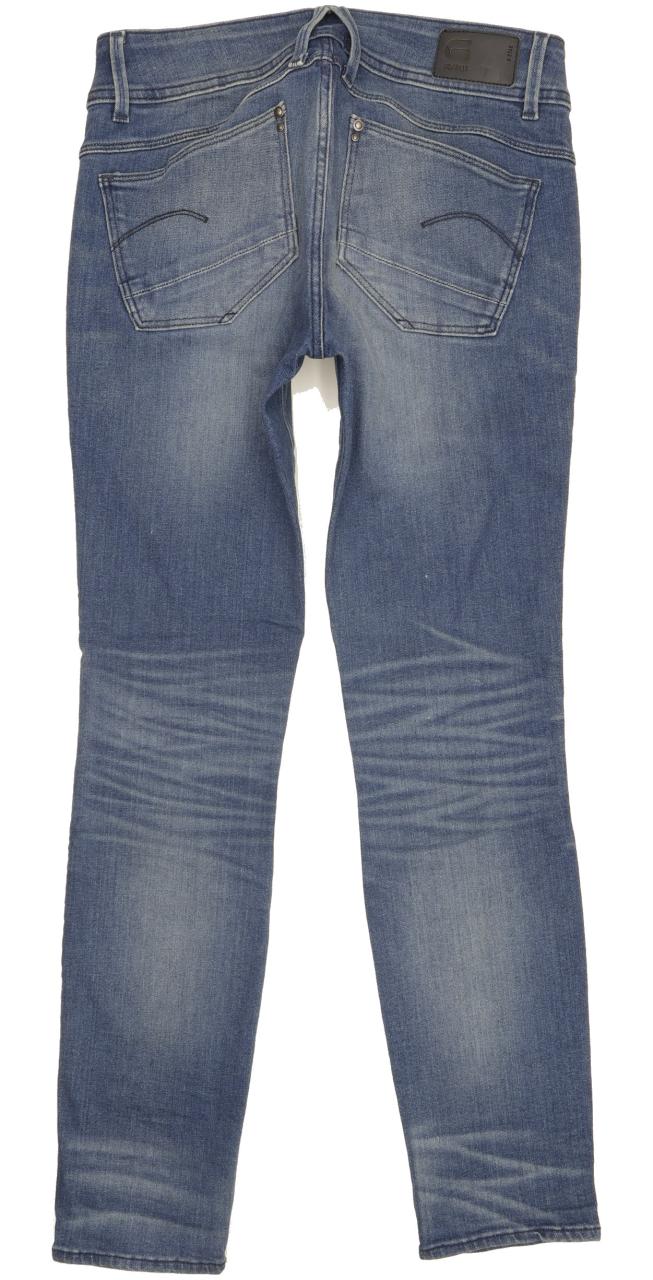 G-Star Lynn Mid Women Blue Skinny Slim Stretch Jeans W29 L30