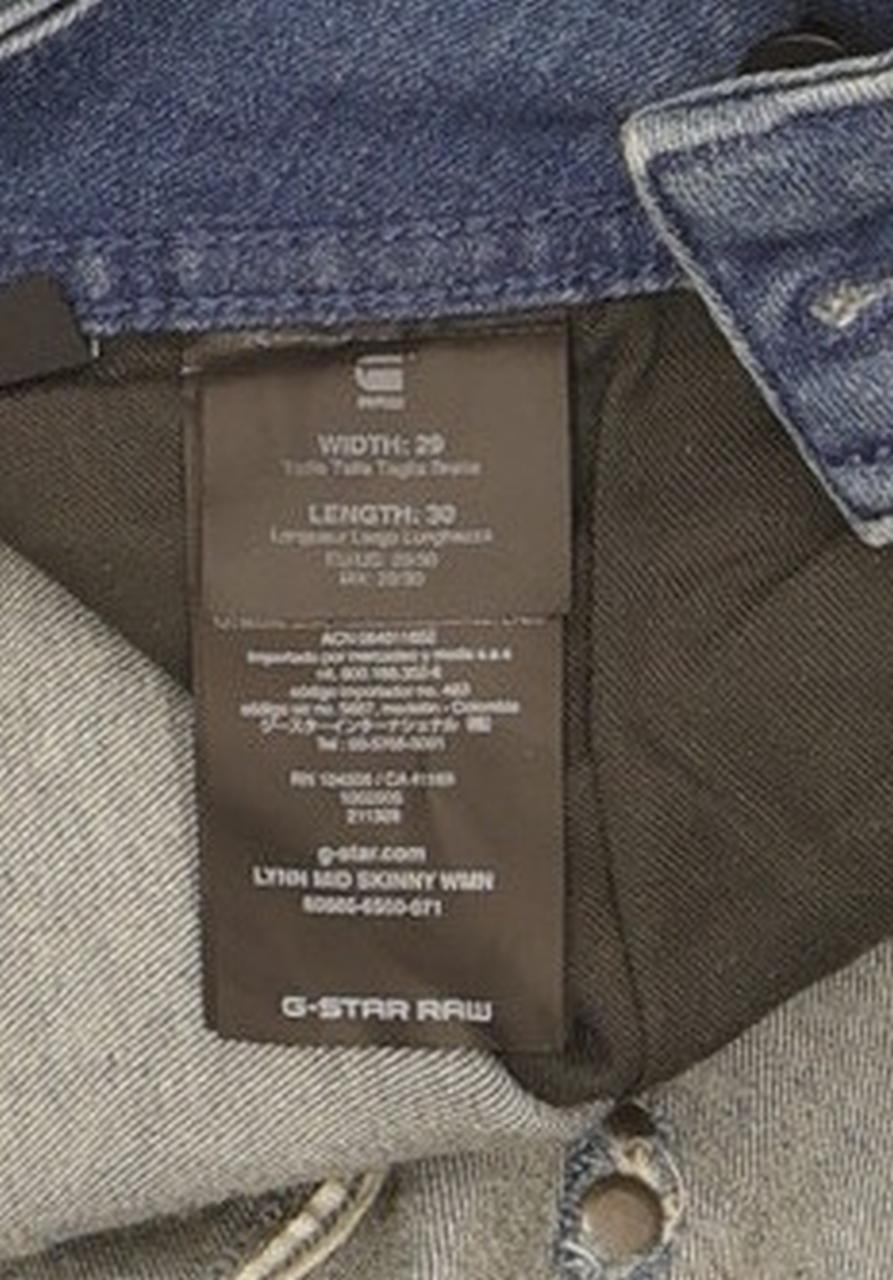 G-Star Lynn Mid Women Blue Skinny Slim Stretch Jeans W29 L30