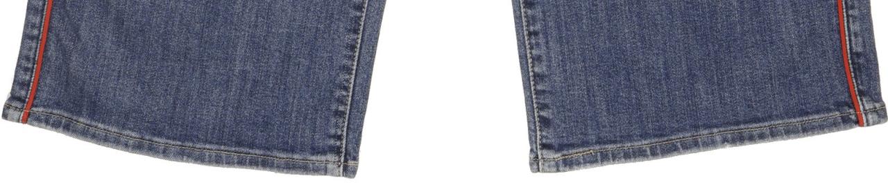 Levi's Mile Blue Wide-Leg Loose Cropped Stretch Jeans High Waisted W28 L25