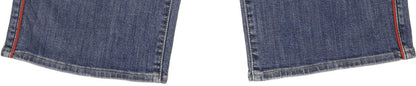 Levi's Mile Blue Wide-Leg Loose Cropped Stretch Jeans High Waisted W28 L25