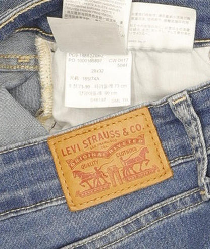 Levi's 721 Women Blue Skinny Slim Stretch Jeans W29 L31