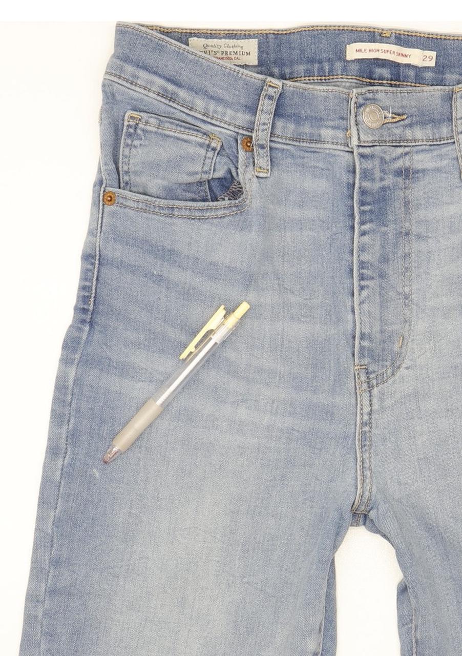 Levi's Mile Blue Skinny Slim Stretch Jeans High Waisted W29 L28