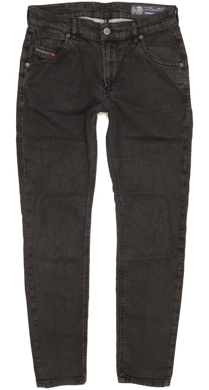 Diesel Krailey 084AG Men Black Skinny Slim Stretch Jeans W26 L28