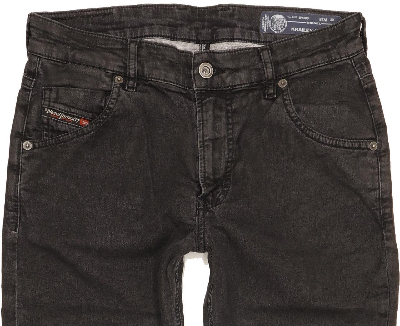 Diesel Krailey 084AG Men Black Skinny Slim Stretch Jeans W26 L28