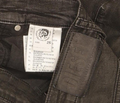 Diesel Krailey 084AG Men Black Skinny Slim Stretch Jeans W26 L28