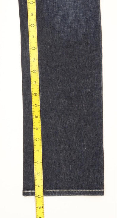 G-Star Midge Women Blue Straight Slim Stretch Jeans W28 L35