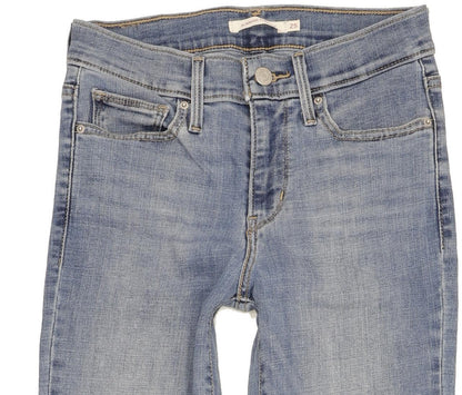 Levi's Slimming Women Blue Straight Slim Stretch Jeans W25 L34