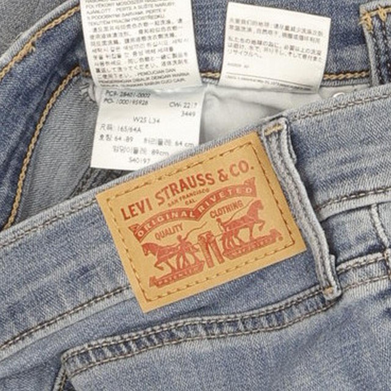 Levi's Slimming Women Blue Straight Slim Stretch Jeans W25 L34