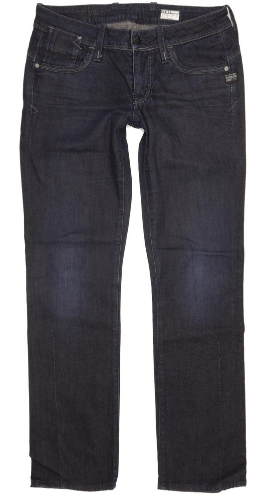 G-Star Elect Women Blue Straight Slim Stretch Jeans W30 L31