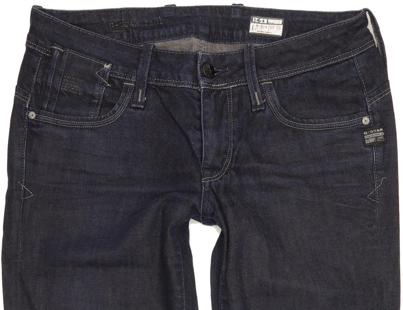 G-Star Elect Women Blue Straight Slim Stretch Jeans W30 L31