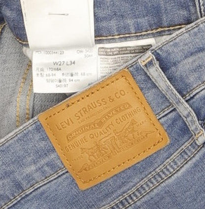 Levi's Mile Blue Skinny Slim Stretch Jeans High Waisted W27 L33