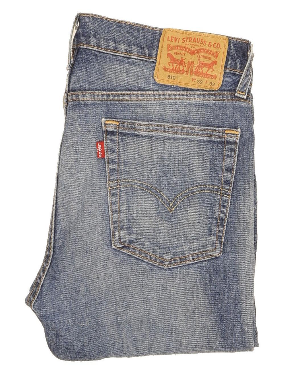 Levi's 510 Men Blue Skinny Slim Stretch Jeans W32 L32