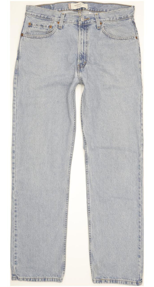 Levi's 505 Men Blue Straight Regular Jeans W34 L32