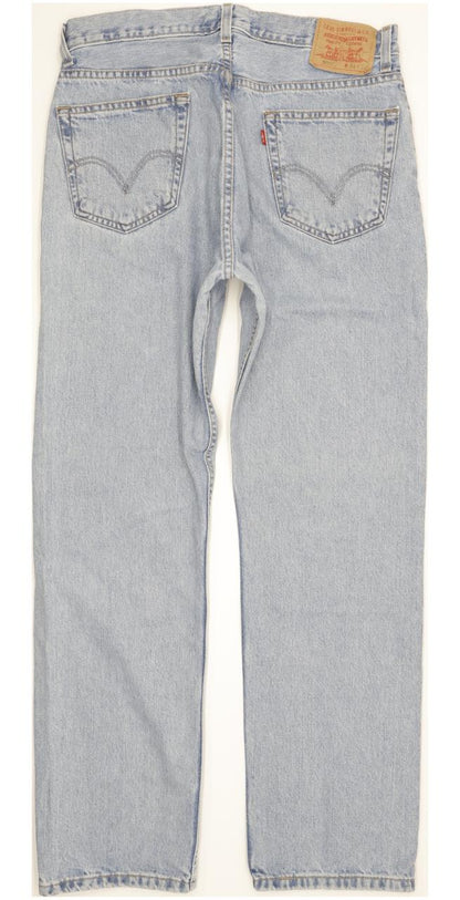 Levi's 505 Men Blue Straight Regular Jeans W34 L32