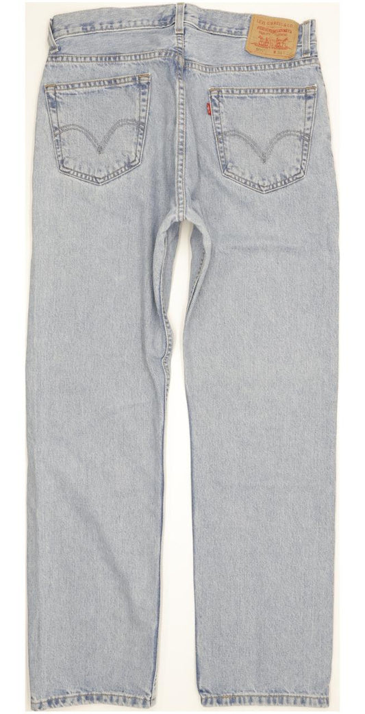 Levi's 505 Men Blue Straight Regular Jeans W34 L32