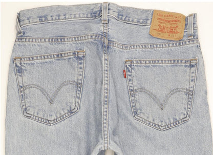 Levi's 505 Men Blue Straight Regular Jeans W34 L32
